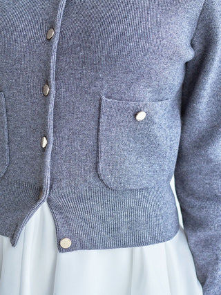 Eco Knit Cardigan & Tiered Skirt Set