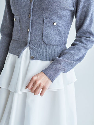 Eco Knit Cardigan & Tiered Skirt Set