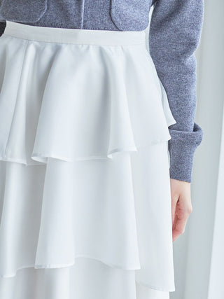 Eco Knit Cardigan & Tiered Skirt Set