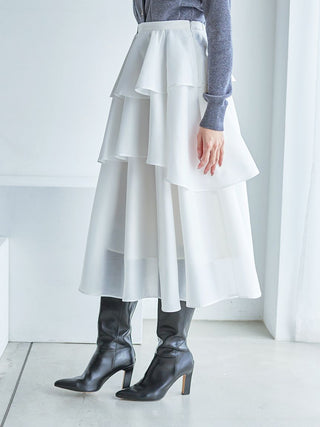 Eco Knit Cardigan & Tiered Skirt Set