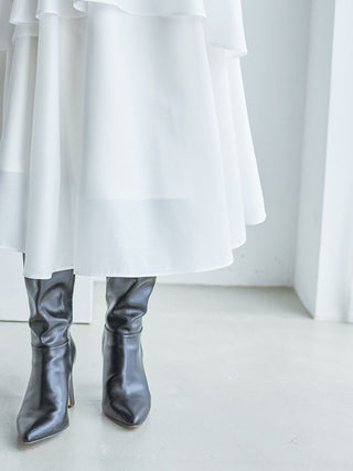 Eco Knit Cardigan & Tiered Skirt Set