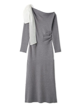Shoulder Ribbon Knit Dress SNIDEL Shoulder Ribbon Knit Dress SNIDEL