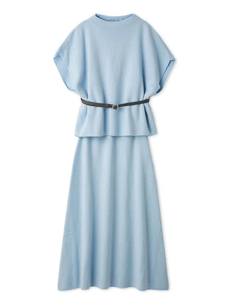 Belted Cape-Style Knit Set