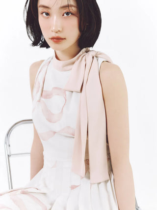 Ribbon Detail Cardigan Set Dress