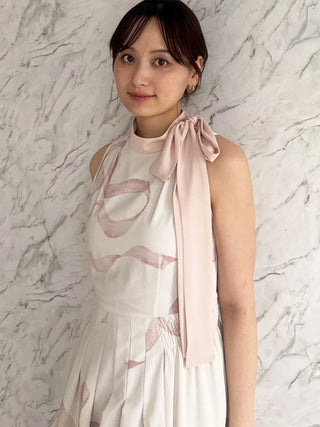 Ribbon Detail Cardigan Set Dress