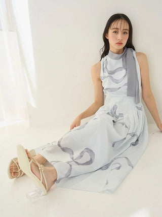 Ribbon Detail Cardigan Set Dress