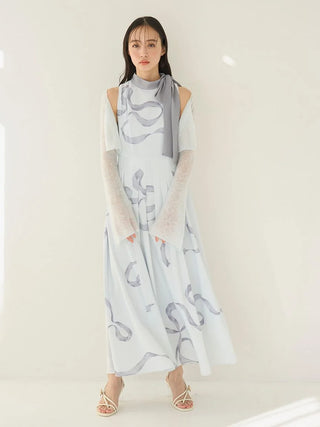 Ribbon Detail Cardigan Set Dress