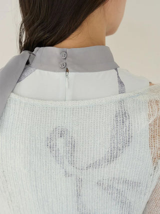 Ribbon Detail Cardigan Set Dress