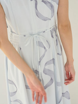 Ribbon Detail Cardigan Set Dress