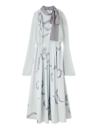 Ribbon Detail Cardigan Set Dress