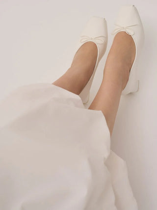 【Chacott】Knit Balloon Dress