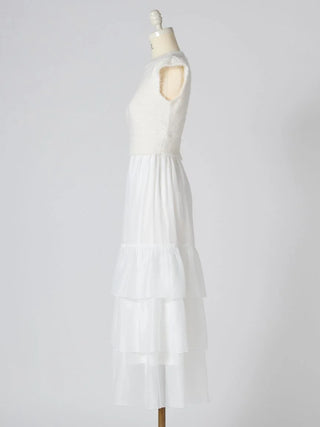Knit Combo Tiered Dress