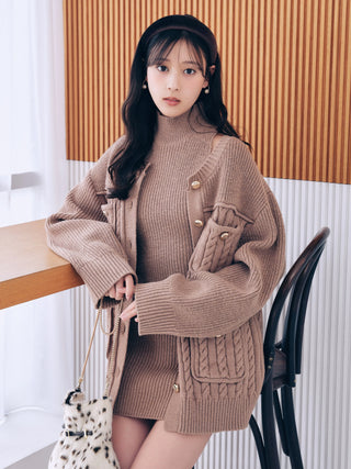 Halter Neck Knit Mini Dress
