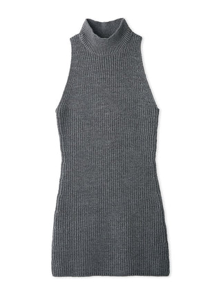 Halter Neck Knit Mini Dress