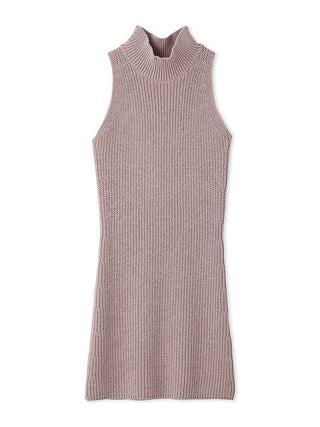 Halter Neck Knit Mini Dress