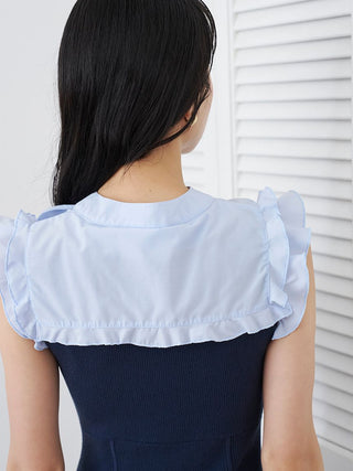 Bow-Tie Layered Knit Mini Dress