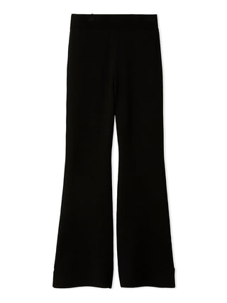  Knit Flared Pants in black, Knit Flared Pants Premium Fashionable Women's Pants at SNIDEL USA