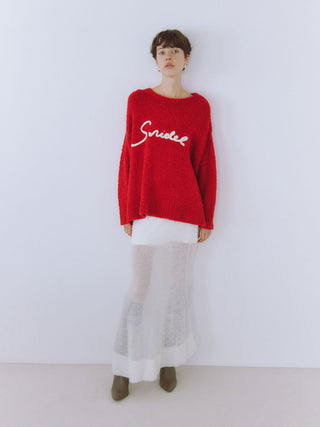 【Coming Soon】Sheer Knit Mohair Skirt