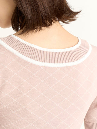  Barrier Puff Sleeve Cropped Knit Tops in mocha, A Premium, Fashionable, and Trendy Women's Tops at SNIDEL USA