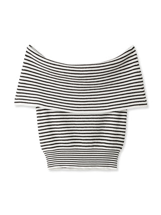 Off Shoulder Knit Tops in white, premium, fashionable, and trendy women's tops at SNIDEL USA