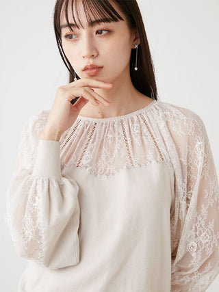 Lace Docking Knit Top