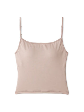 Open Back Sheer Two-in-One Stylish Layering Top in pink beige, Premium Fashionable Women's Tops Collection at SNIDEL USA.