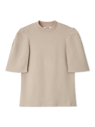 Cape Sleeve Knit Top in Beige at Premium Fashionable Women's Tops Collection at SNIDEL USA