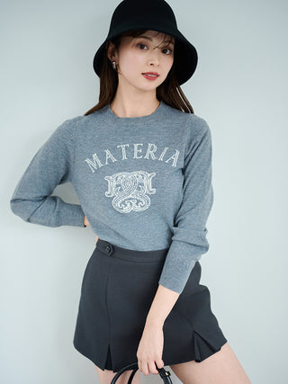 Emblem Jacquard Knit Pullover