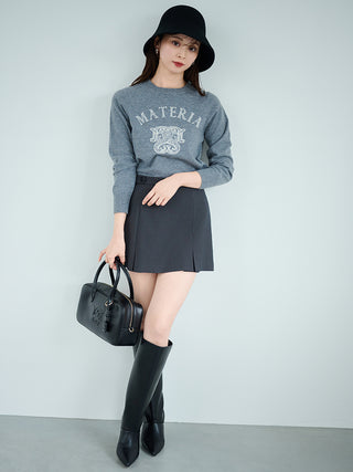 Emblem Jacquard Knit Pullover