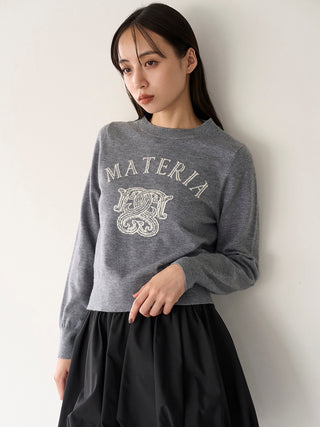 Emblem Jacquard Knit Pullover