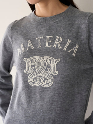 【Coming Soon!】Emblem Jacquard Knit Pullover