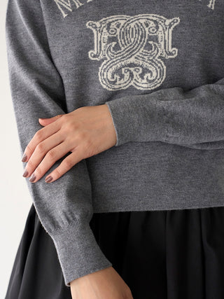 Emblem Jacquard Knit Pullover