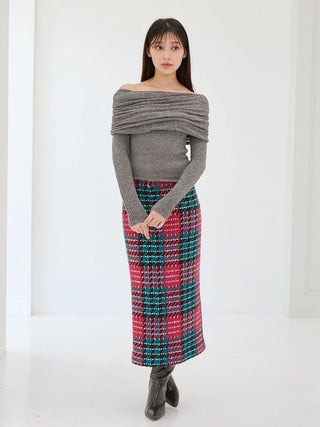 Gathered Asymmetric Knit Pullover