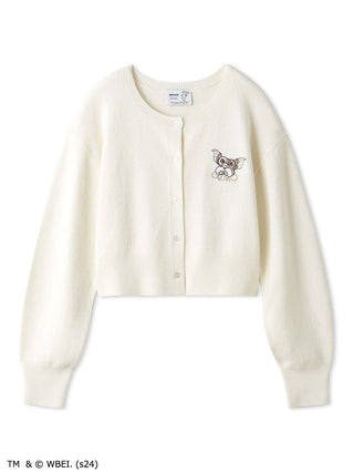 GREMLINS Special Order Embroidery Cropped Cardigan in Ivory, Premium Women's Fashionable Cardigans, Pullover at SNIDEL USA