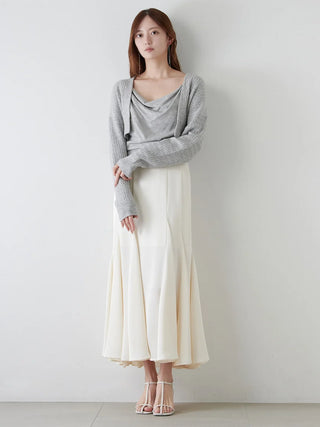 Asymmetrical Ensemble Camisole Cardigan