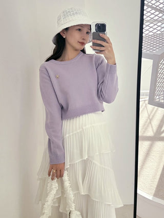 Casual Cropped Knit Sweater