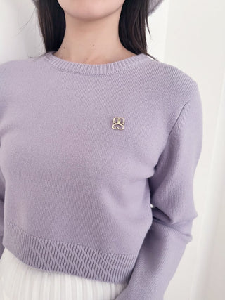 Casual Cropped Knit Sweater