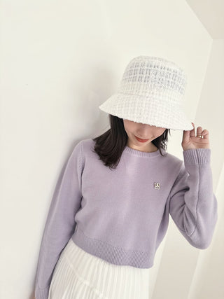 Casual Cropped Knit Sweater