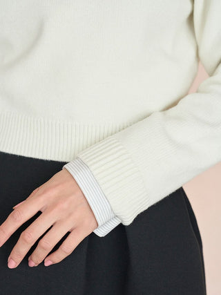 Casual Cropped Knit Sweater