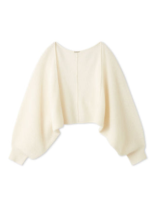 Sheer Bolero Cardigan in Ivory, Premium Women's Fashionable Cardigans, Pullover at SNIDEL USA