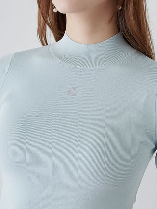 Soft Ribbed Half-Sleeve Knit Top