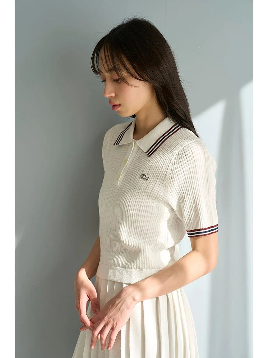 LACOSTE Polo Knit – SNIDEL LACOSTE Polo Knit – SNIDEL