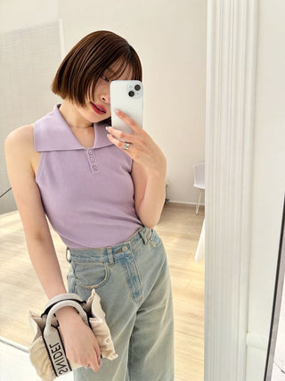 Sustainable Knit Pullover with Collar