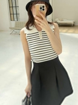 Sustainable Knit Pullover with Collar