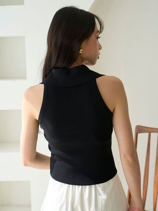 Sustainable Knit Pullover with Collar