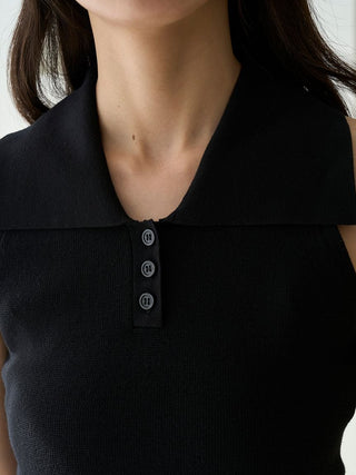 Sustainable Knit Pullover with Collar