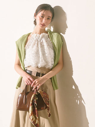 Ribbed Sheer Cardigan