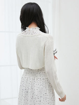 Ribbed Sheer Cardigan