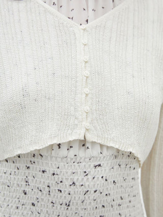 Ribbed Sheer Cardigan