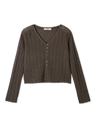 Ribbed Sheer Cardigan